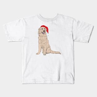 Golden retriever - christmas Kids T-Shirt
